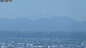 浜松アクトタワー展望台から富士山